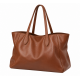 Large Luxury Tote Bag Women's Soft Minimalist Chic Brown