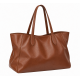 Large Luxury Tote Bag Women's Soft Minimalist Chic Brown