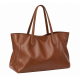Large Luxury Tote Bag Women's Soft Minimalist Chic Brown