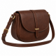 Classic Leather Saddle Crossbody Bag