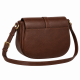 Classic Leather Saddle Crossbody Bag