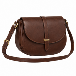 Classic Leather Saddle Crossbody Bag