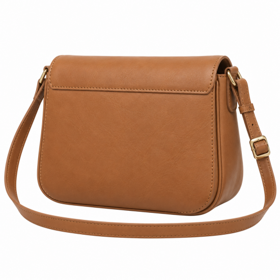 Camel Vintage Crossbody Shoulder Bag for Women's