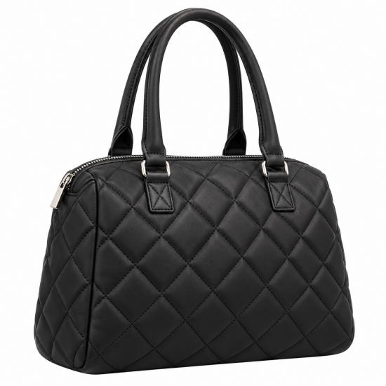 Quilted Zip Handbag