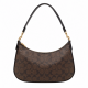 Teri Shoulder Bag in Signature Canvas/Gold/Walnut/Black