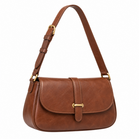 Brown Vintage Shoulder Bag for Women's
