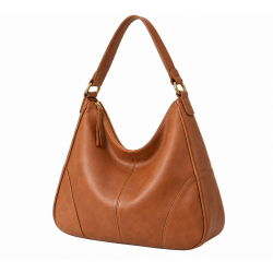 Vegan Leather Hobo Shoulder Bag for Women's