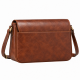 Brown Leather Vintage Satchel Bag for Women's