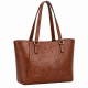 Leather Floral Tote Shoulder Bag for Women's