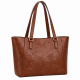 Leather Floral Tote Shoulder Bag for Women's