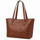 Leather Floral Tote Shoulder Bag for Women's