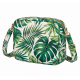 Tropical Leaf Print Mini Crossbody Bag for Women's