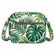 Tropical Leaf Print Mini Crossbody Bag for Women's