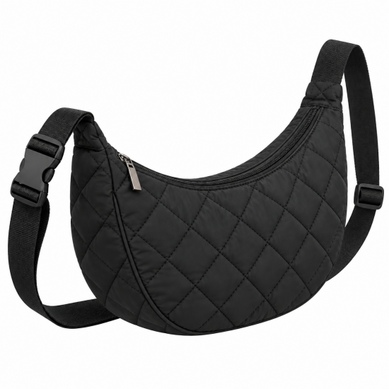 Stylish Durable Spacious Sleek Lightweight Women's Quilted Crossbody Sling Purse