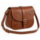 Brown Leather Vintage Crossbody Shoulder Bag for Women's