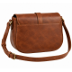 Brown Leather Vintage Crossbody Shoulder Bag for Women's