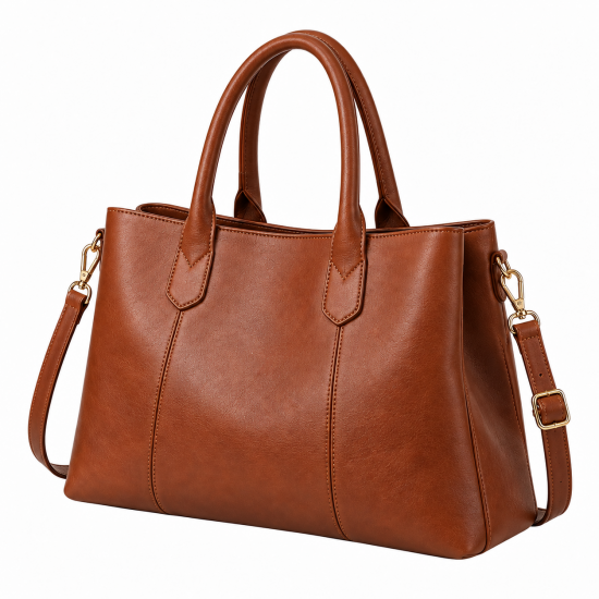 Women's Bag Finest Leather Shopping Briefcase Handbag Shoulder Messenger Bag