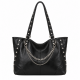 Studded Chain Tote Black