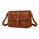 Brown Leather Vintage Crossbody Shoulder Handbag for Women's