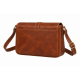 Brown Leather Vintage Crossbody Shoulder Handbag for Women's