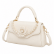 Women's Bag with Pearl Detail and Camellia Flower