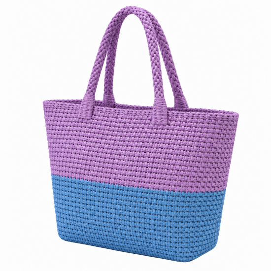 Handmade Tote Bag for Women's Purple Blue