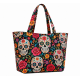 Handmade Tote Bag Purse Tattoo Women's Skulls Day of the Dead Lightweight