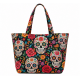 Handmade Tote Bag Purse Tattoo Women's Skulls Day of the Dead Lightweight