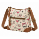 Bunco Babe Canvas Crossbody Retro Cocktail & Skull Print Game Night Essential