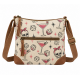 Bunco Babe Canvas Crossbody Retro Cocktail & Skull Print Game Night Essential