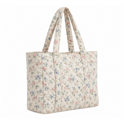 Quilted Cotton Floral Tote Bag for Women's