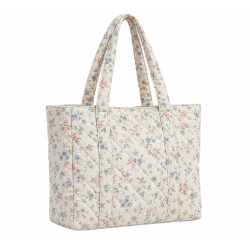 Quilted Cotton Floral Tote Bag for Women's