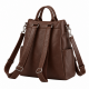 Women's Shoulder Bag Anti-Theft Leather Backpack for Women's Convertible Handbag