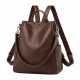 Women's Shoulder Bag Anti-Theft Leather Backpack for Women's Convertible Handbag