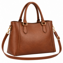Brown Women's Hand-held Bag Casual Women's Shoulder Bag in Leather