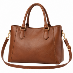 Brown Women's Hand-held Bag Casual Women's Shoulder Bag in Leather