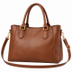 Brown Women's Hand-held Bag Casual Women's Shoulder Bag in Leather