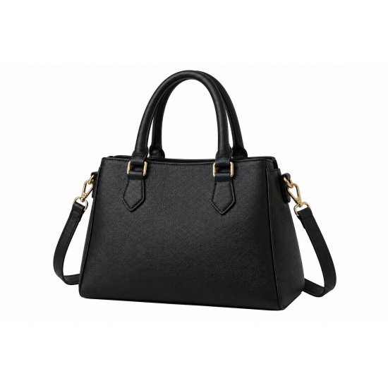 Black Women's Hand-held Bag Black Hand Bag for Girl/woman Pack of 1