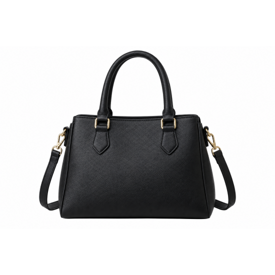 Black Women's Hand-held Bag Black Hand Bag for Girl/woman Pack of 1