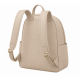 Beige Leather Travel Backpack Bag for Women's