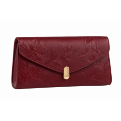 Leather Floral Small Clutch for Women's