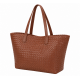 Large Brown Leather Braided Tote Bag for Women's, Shoulder Bag, Large Capacity